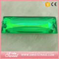 green rectangle sew on strip;decoration beads of garment accessory